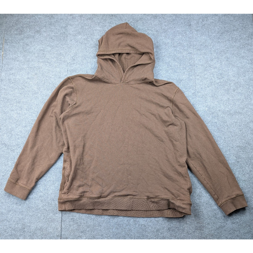 Free Fly Fleece Hoodie Womens XL Brown Bamboo Sweatshirt Athleisure Outdoors